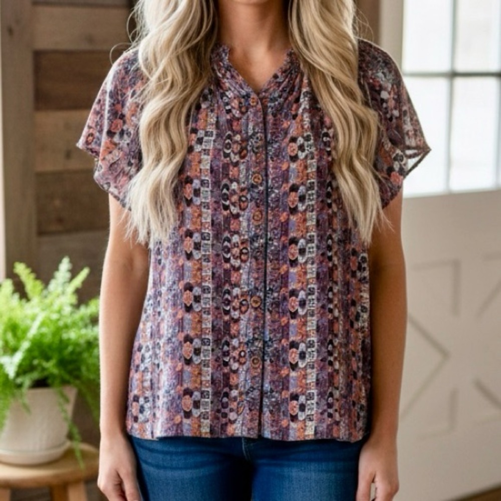 Tucker Silk Blouse 👚